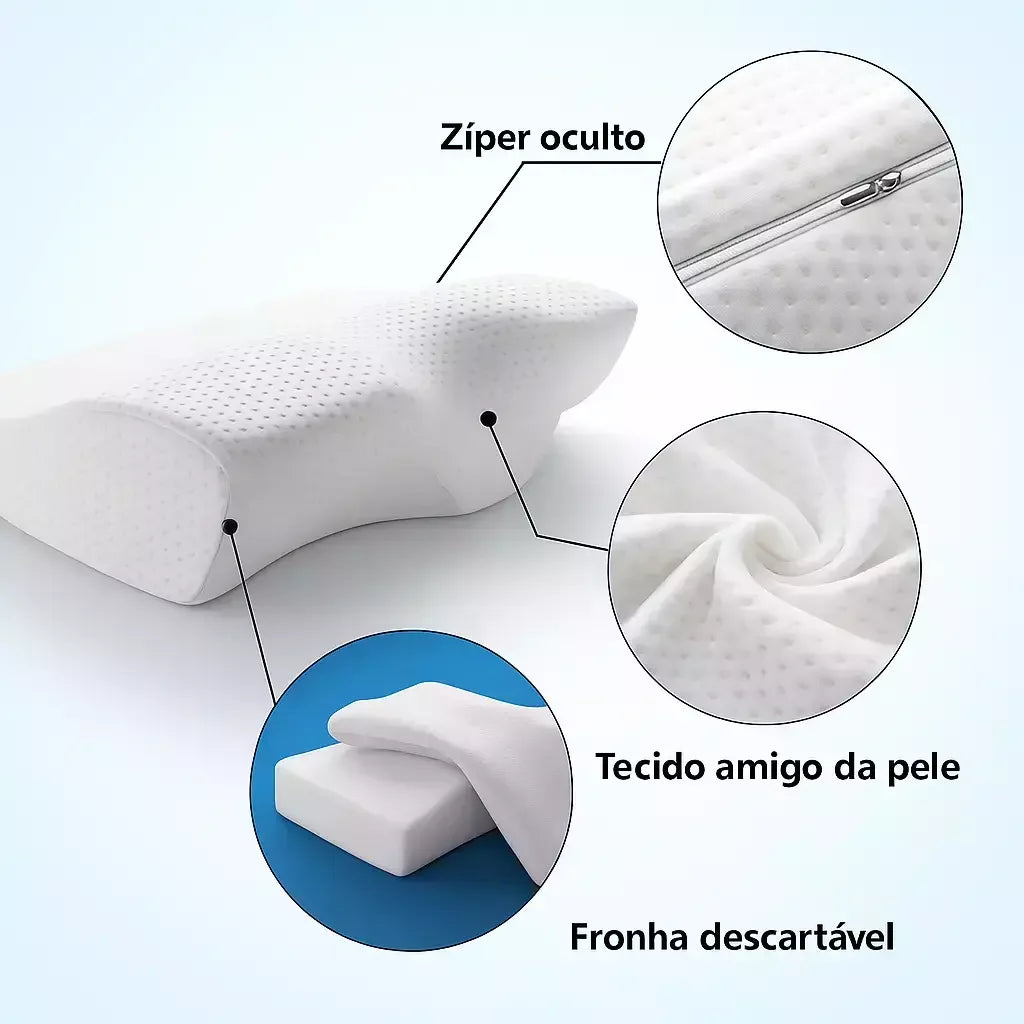 Hüvelyes Nyakpárna - Pillangó Formájú Ortopédiai Párna