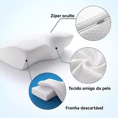 Hüvelyes Nyakpárna - Pillangó Formájú Ortopédiai Párna